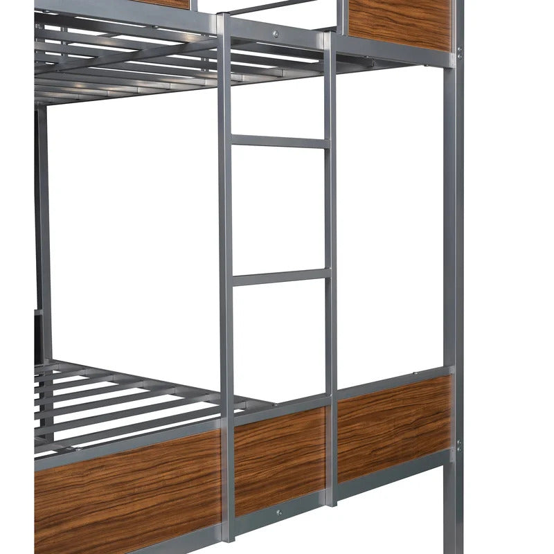 Poster Bed: Metal bunk bed