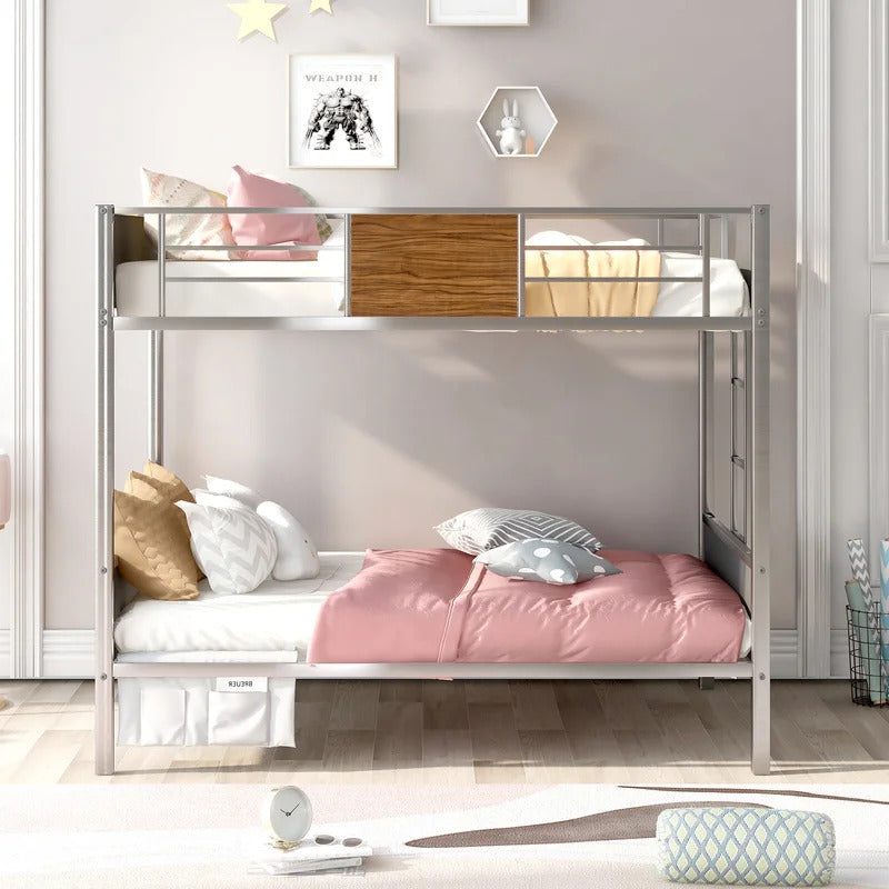 Poster Bed: Metal bunk bed