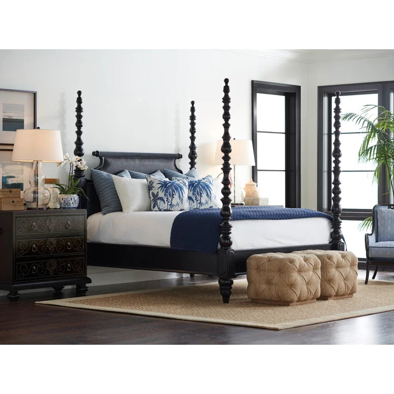 Poster Bed: Solid Wood Bed