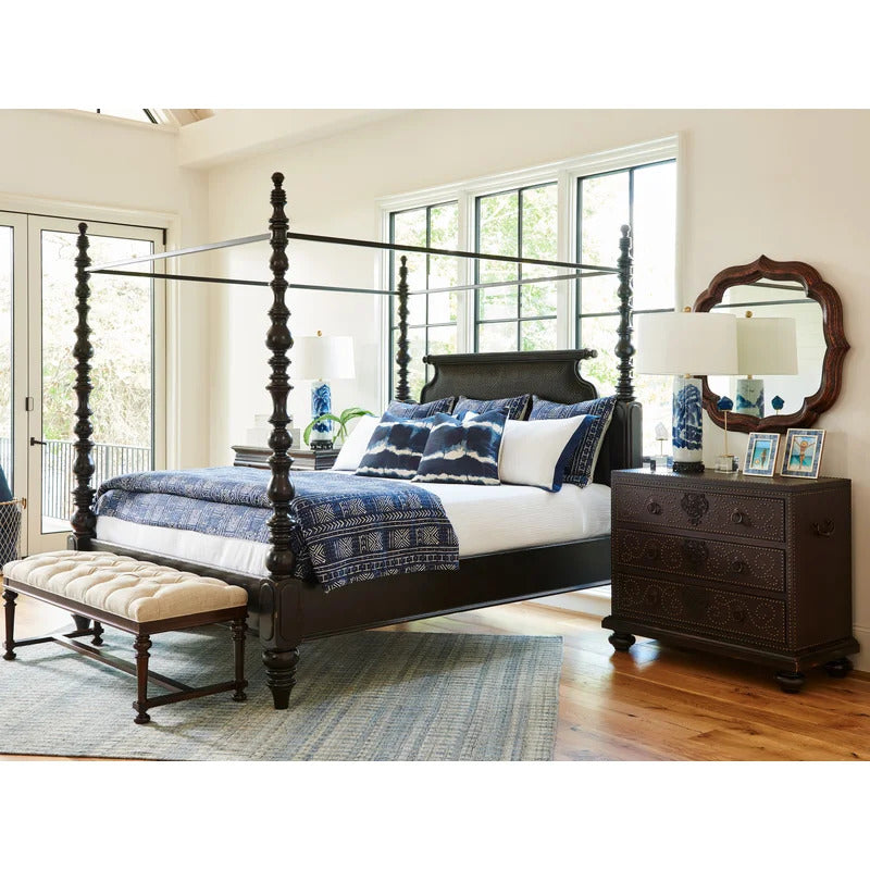 Poster Bed: Solid Wood Bed