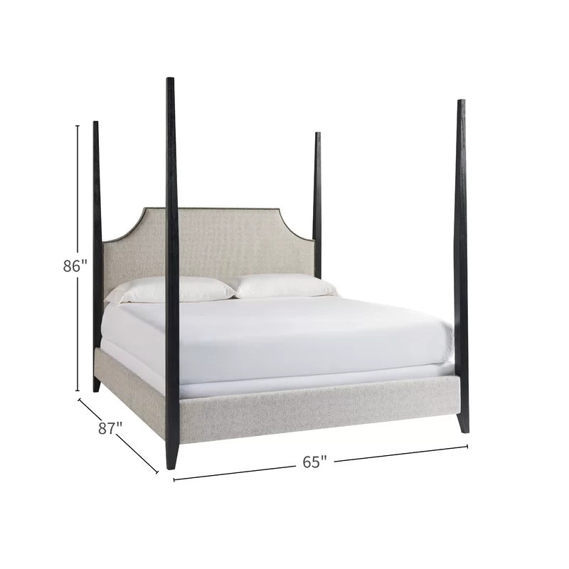 Poster Bed: Tapered wood Poster Bed
