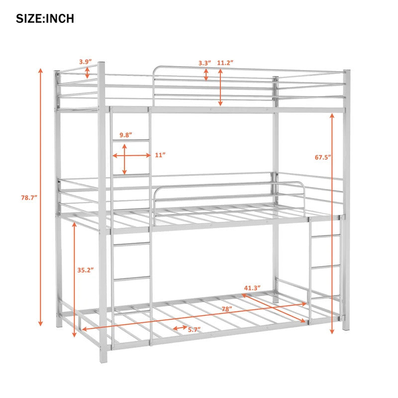Poster Bed: triple bunk bed