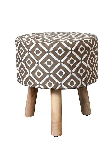 Pouffe: Box Seating Pouffe With Digital Print