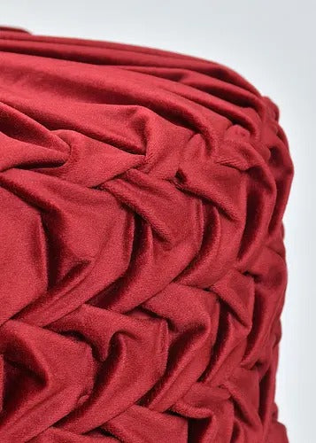 Pouffe: Calwood Legs Solid Smocking Pouffe