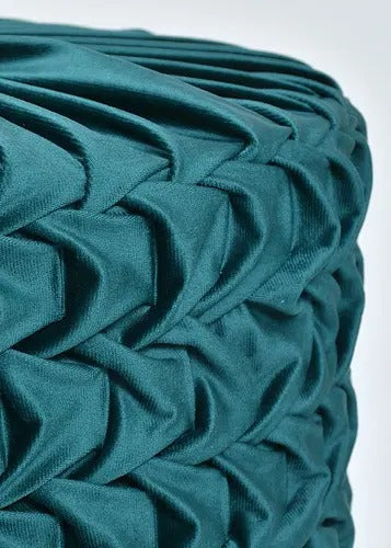 Pouffe: Calwood Legs Solid Smocking Pouffe