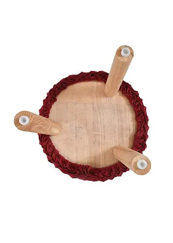 Pouffe: Calwood Legs Solid Smocking Pouffe
