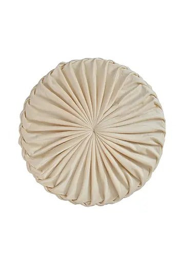 Pouffe: Calwood Legs Solid Smocking Pouffe
