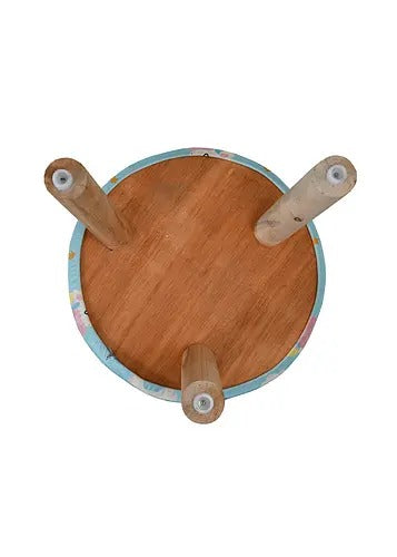 Pouffe: Kids Pouffe Blue With Digital Print