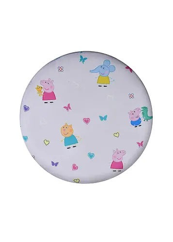 Pouffe: Kids Pouffe Pink With Digital Print