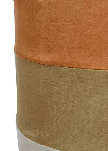 Pouffe: Orange Contrast Mix Seating Pouffe