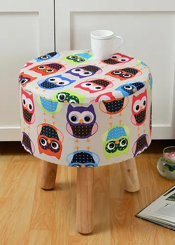 Pouffe: Owl Pouffe With Digital Print
