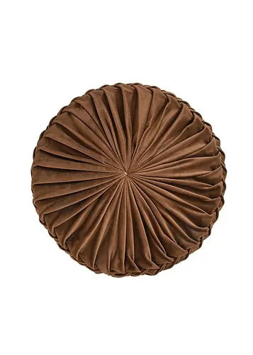 Pouffe: Smocking Pouffe In Brown Colour