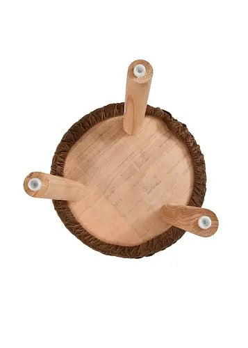 Pouffe: Smocking Pouffe In Brown Colour