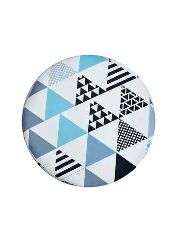 Pouffe: Traingle Pouffe With Digital Print