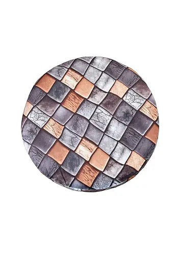 Pouffe: Wodden Seating Pouffe With Digital Print