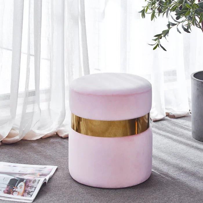 Poufs: 16'' Wide Pouf Ottoman