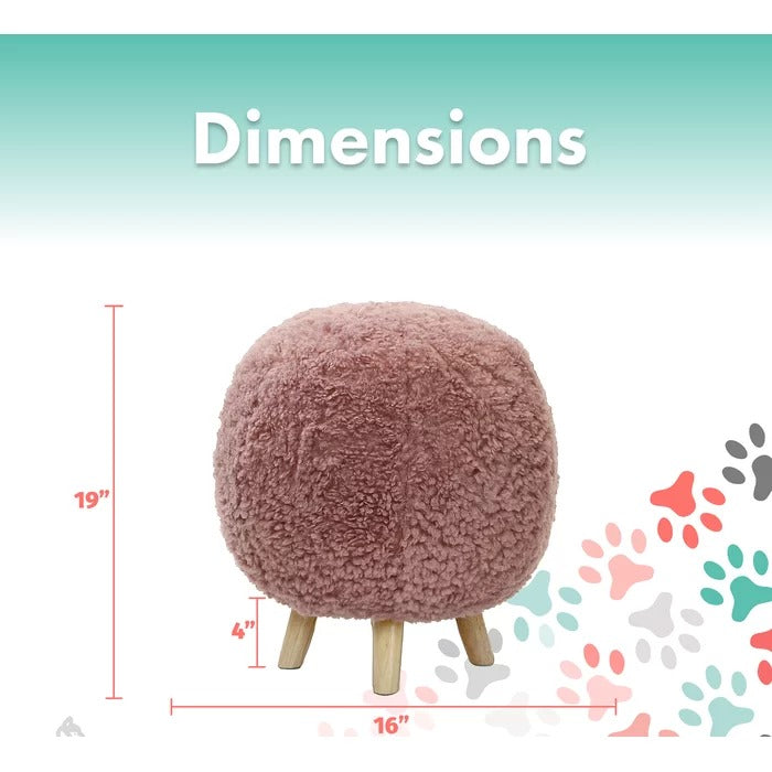 Poufs: 16'' Wide Round Pouf Ottoman