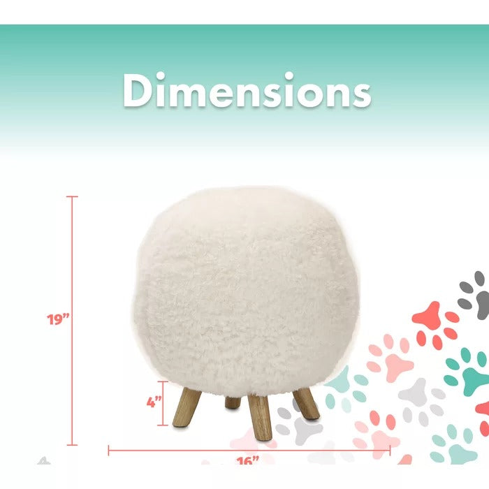 Poufs: 16'' Wide Round Pouf Ottoman