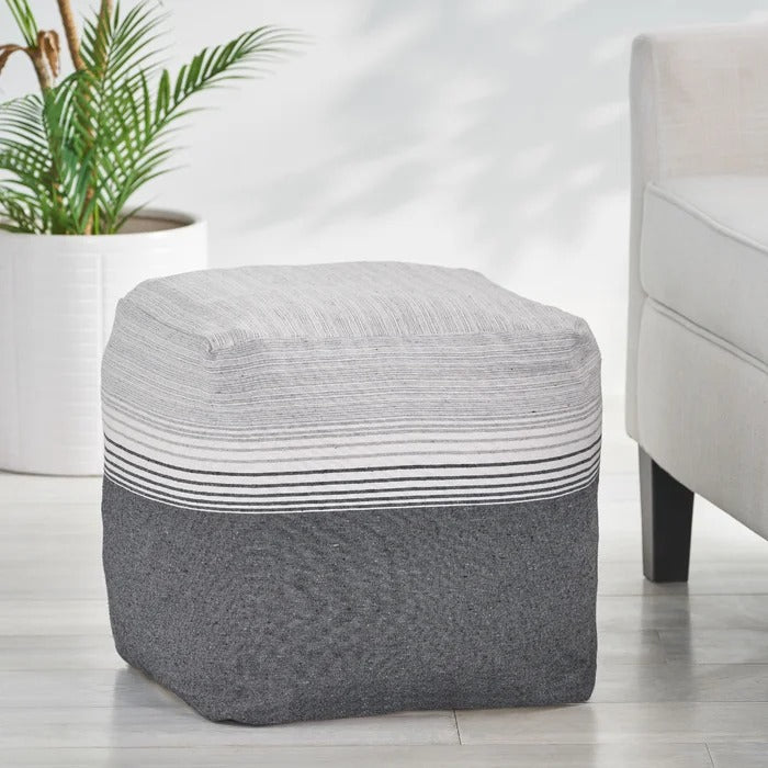 Poufs: 16'' Wide Square Pouf Ottoman
