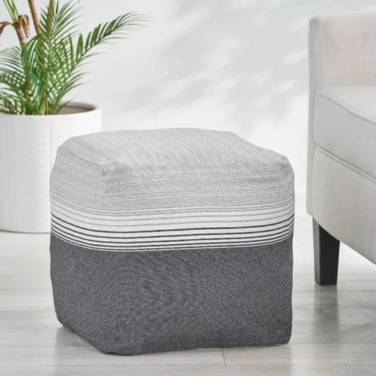 Poufs: 16'' Wide Square Pouf Ottoman