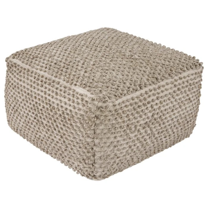 Poufs: 24'' Wide Square Polka Dots Pouf
