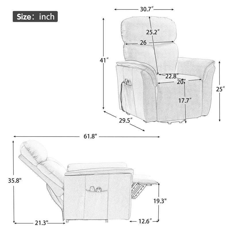 Massage Chairs: Power Recliner Heated Massage Chair