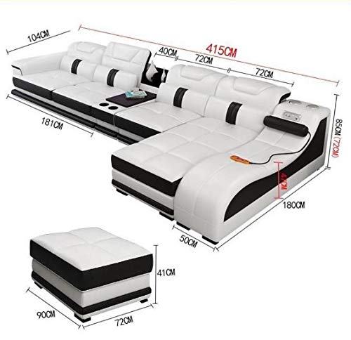 L Shape Sofa Set:- Minimalist Sectional Leatherette Luxury Furniture Sofa Set