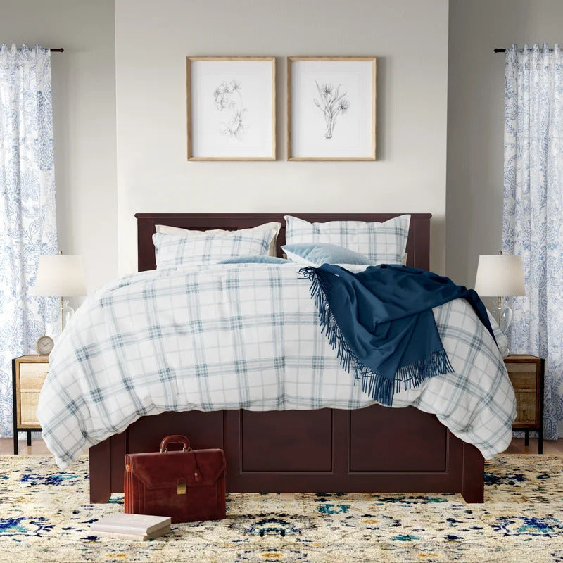 Queen Size Bed : Extra-Long Twin Solid Wood Standard Bed