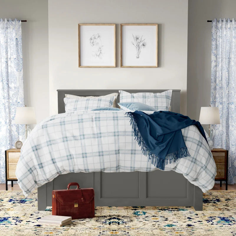 Queen Size Bed : Extra-Long Twin Solid Wood Standard Bed