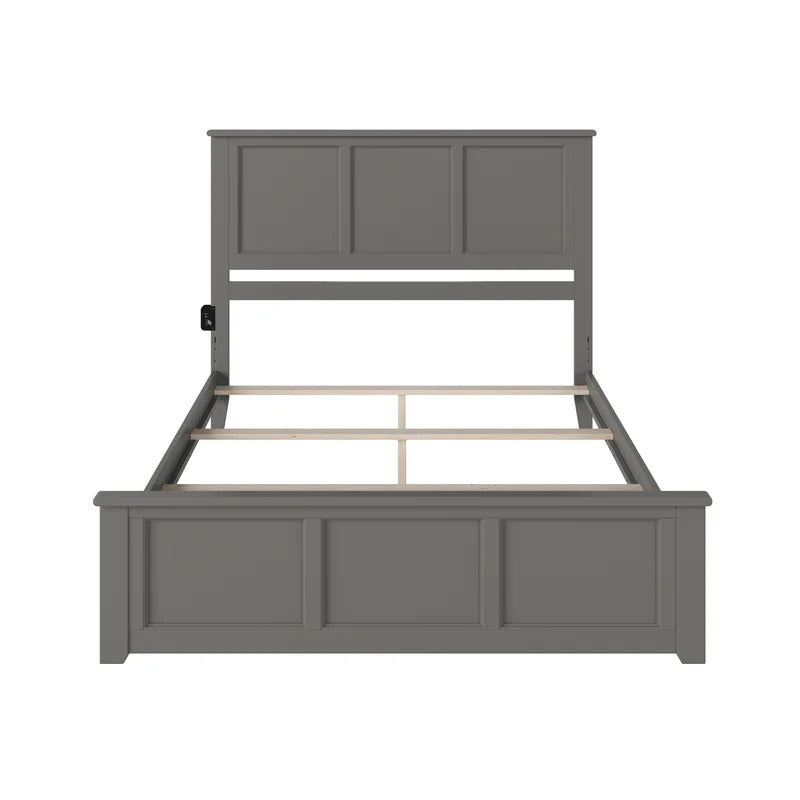Queen Size Bed : Extra-Long Twin Solid Wood Standard Bed
