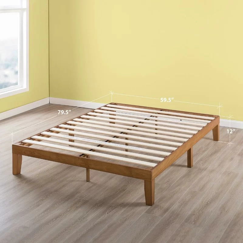 Queen Size Bed : Harlow Solid Wood Platform Bed