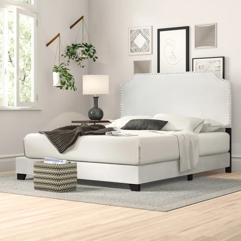 Queen Size Bed : Upholstered Standard Bed