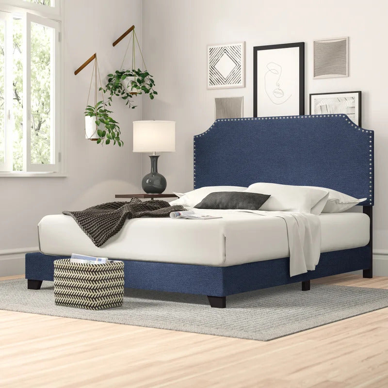 Queen Size Bed : Upholstered Standard Bed