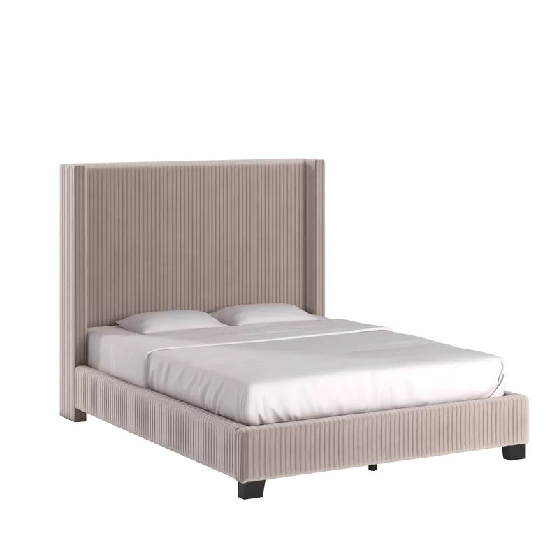 Queen Size Bed : Upholstered Standard Bed