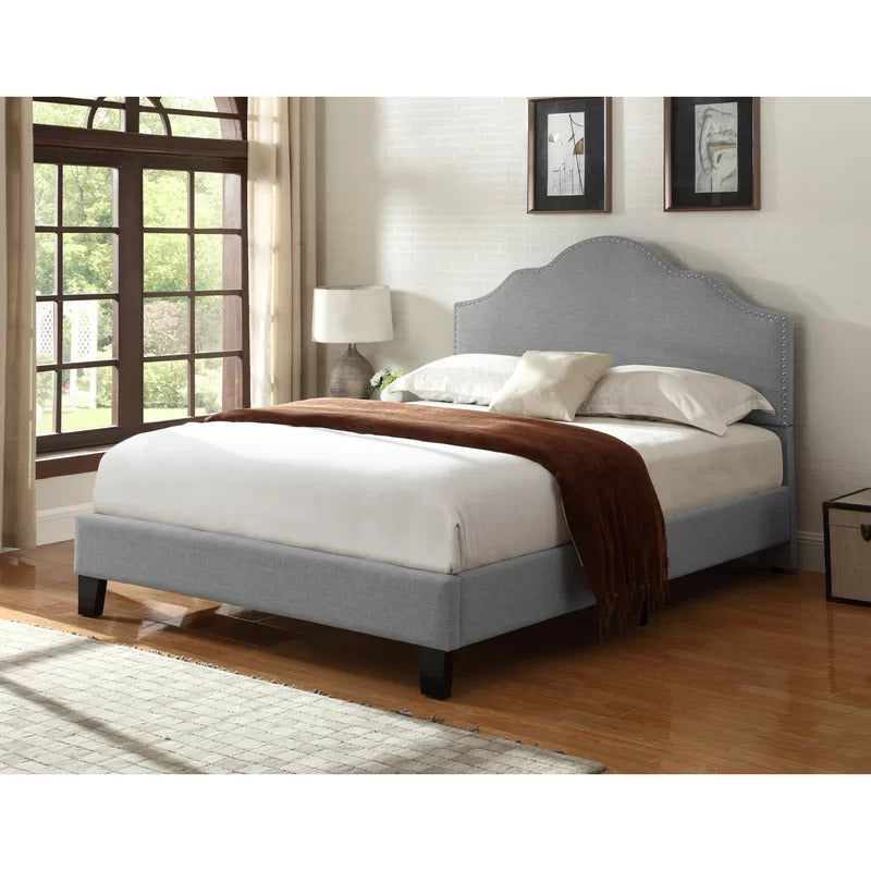 Queen Size Bed : Upholstered Standard Bed