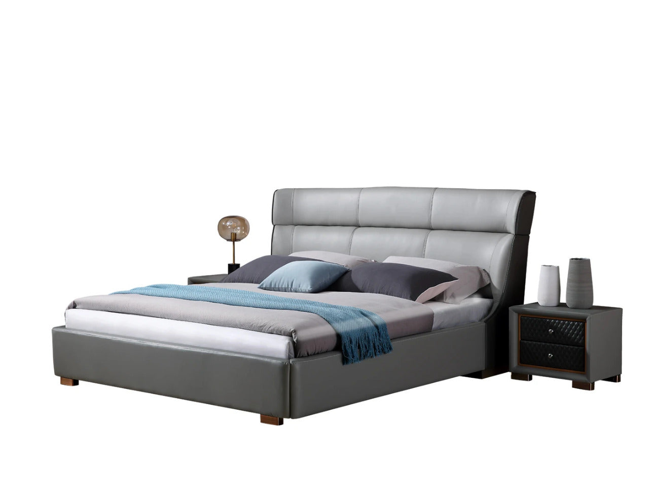 Queen Size : Bonded Leatherette Bed