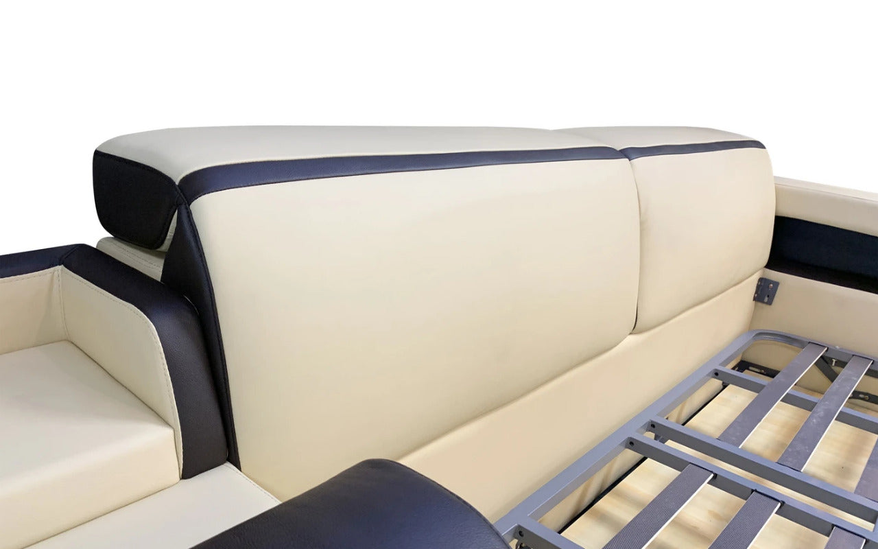 Queen Size: Leatherette Queen Size Smart Bed