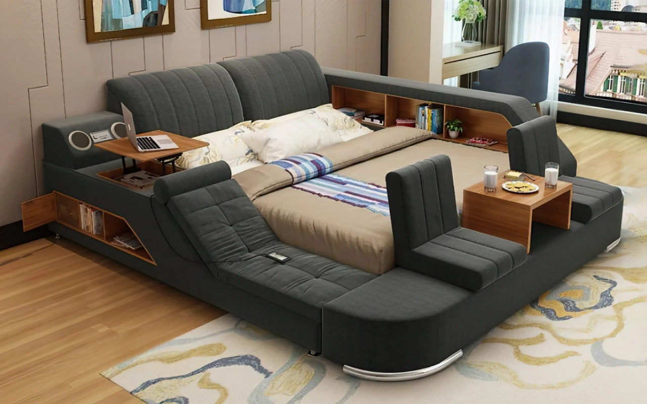 Queen Size: Multi-Functional Queen Size Smart Bed