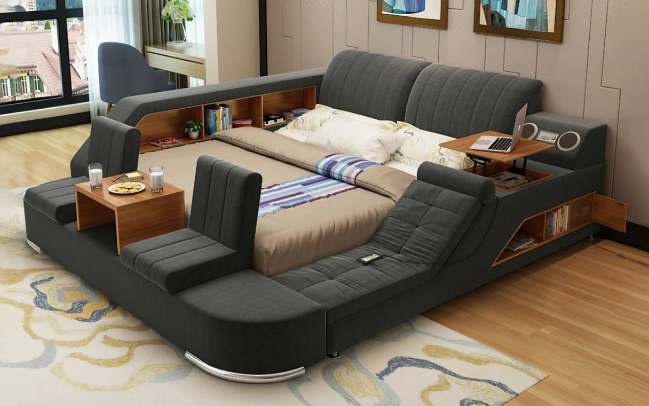 Queen Size: Multi-Functional Queen Size Smart Bed