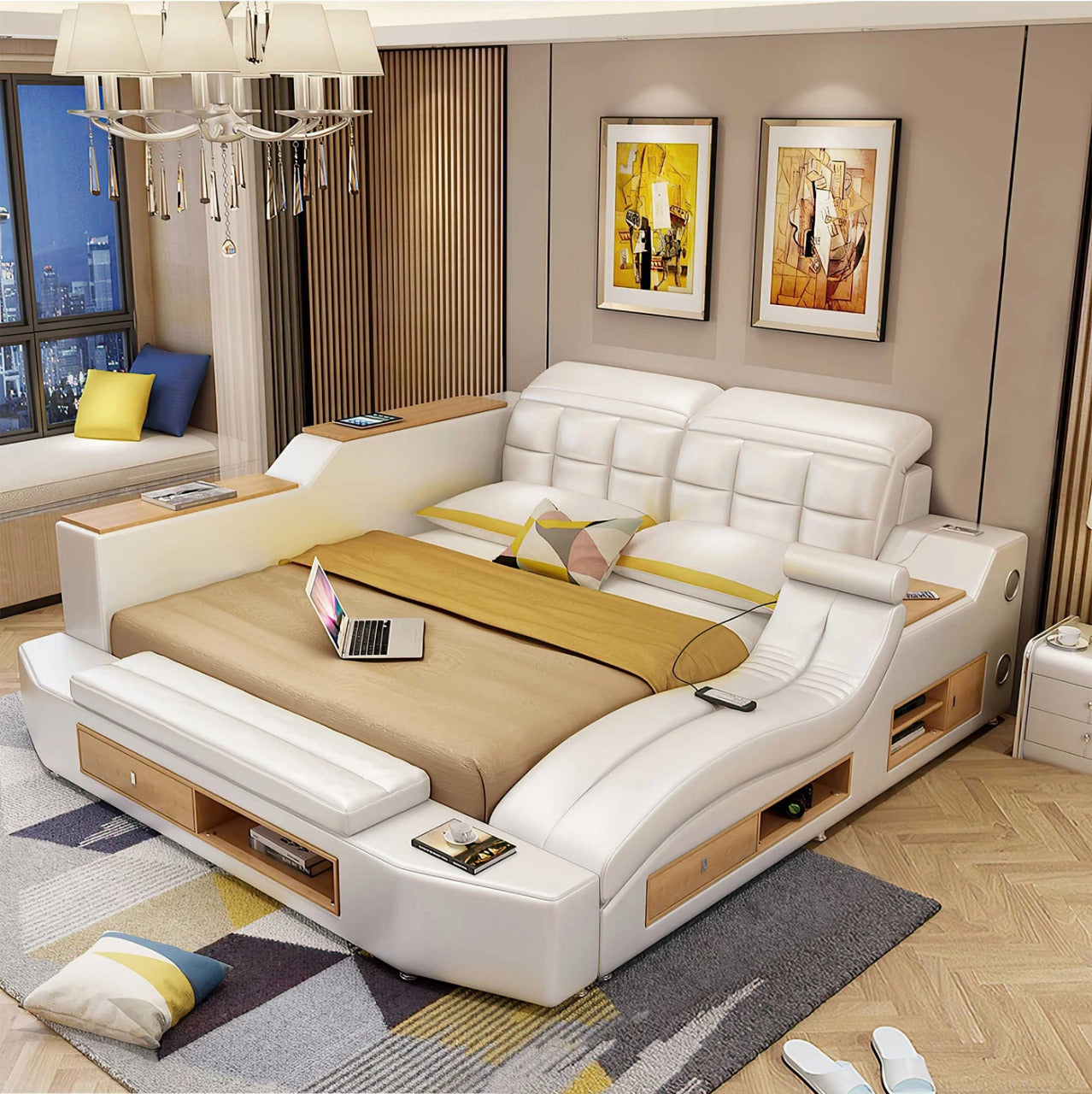 Queen Size: Multi-functional Queen Size Smart Bed