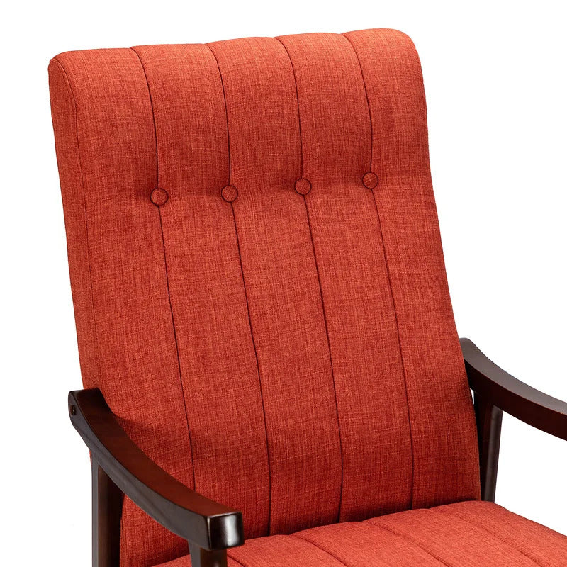 Rocking Chair: Button Tufted Back Rocking Chair
