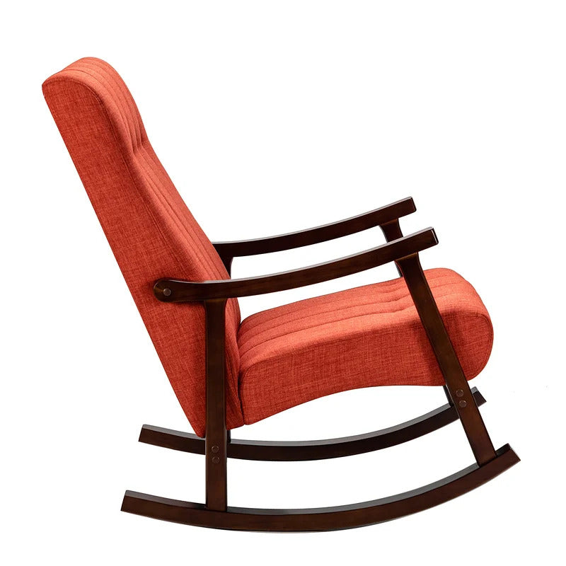 Rocking Chair: Button Tufted Back Rocking Chair