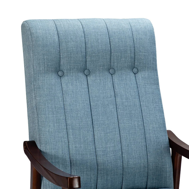 Rocking Chair: Button Tufted Back Rocking Chair