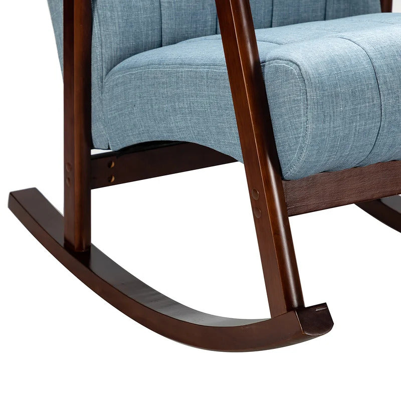 Rocking Chair: Button Tufted Back Rocking Chair