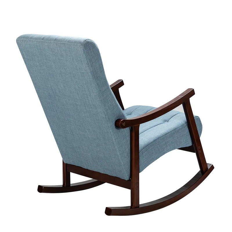 Rocking Chair: Button Tufted Back Rocking Chair