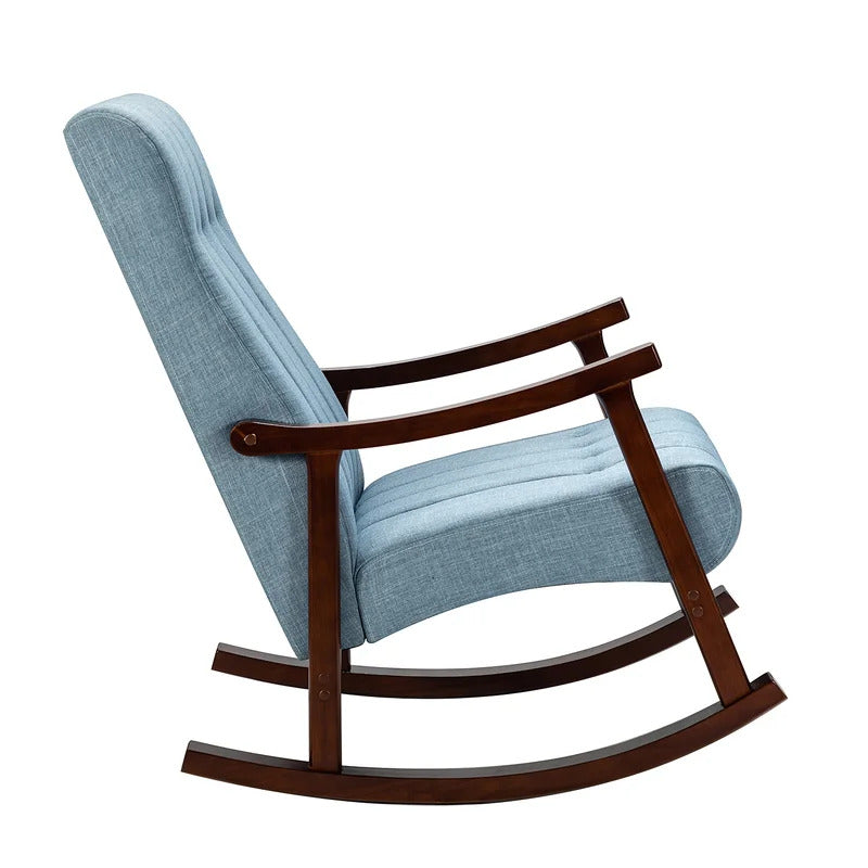 Rocking Chair: Button Tufted Back Rocking Chair