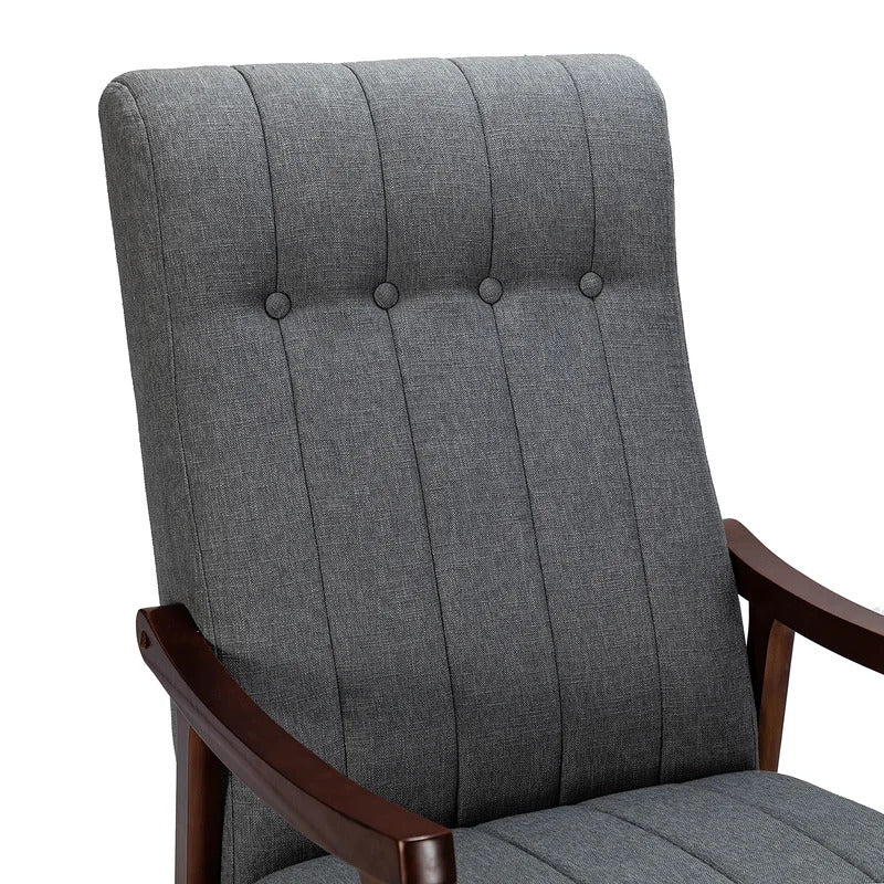 Rocking Chair: Button Tufted Back Rocking Chair