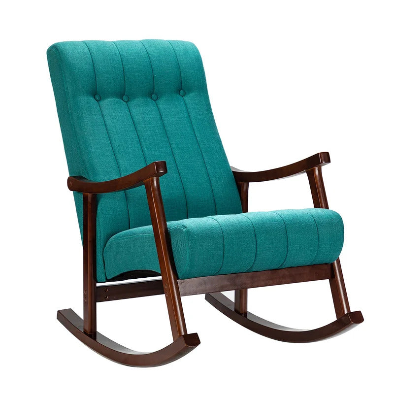 Rocking Chair: Button Tufted Back Rocking Chair