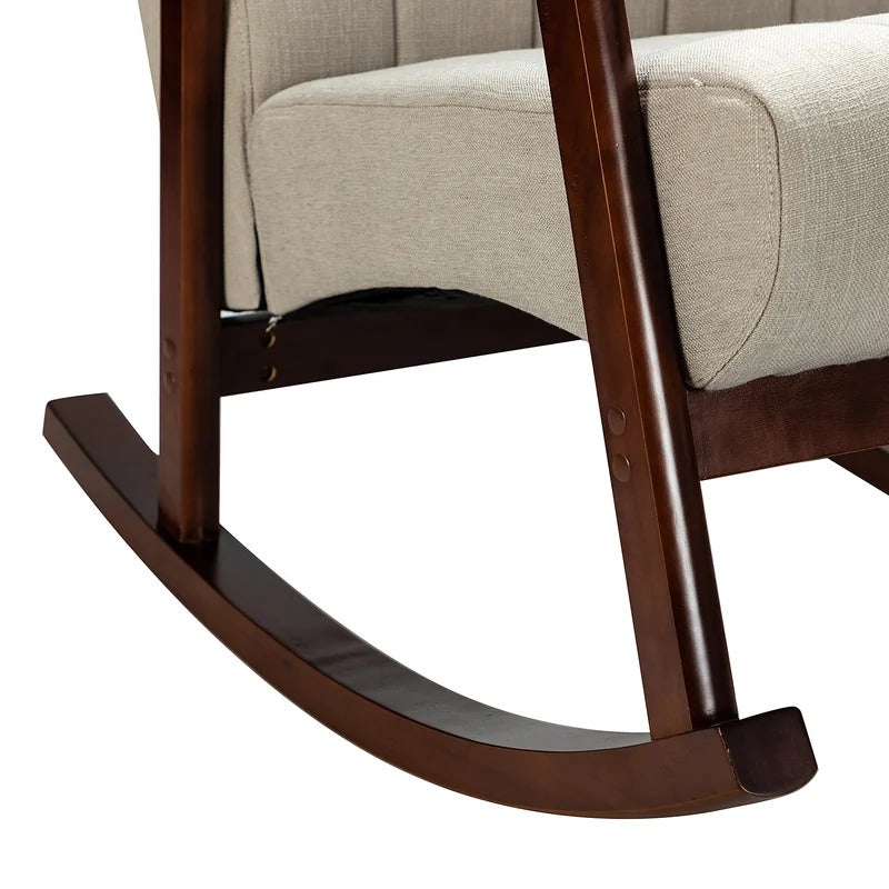 Rocking Chair: Button Tufted Back Rocking Chair
