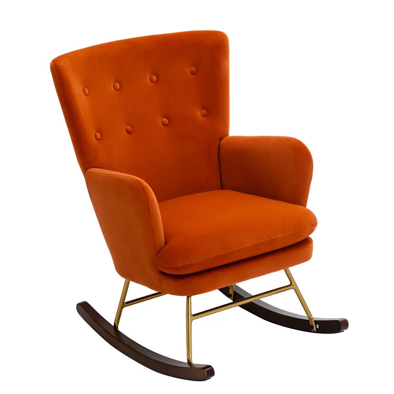 Rocking Chair: Buttoned Back Rocking Chair